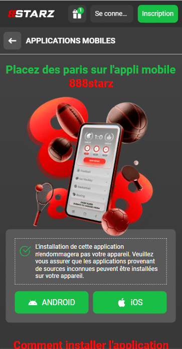 888Starz Telecharger APK